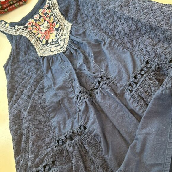 Anthropologie Maeve blue embroidery 0 - Picture 10 of 10